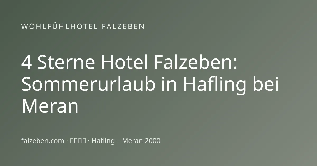 Foto dal sito di Hotel Falzeben