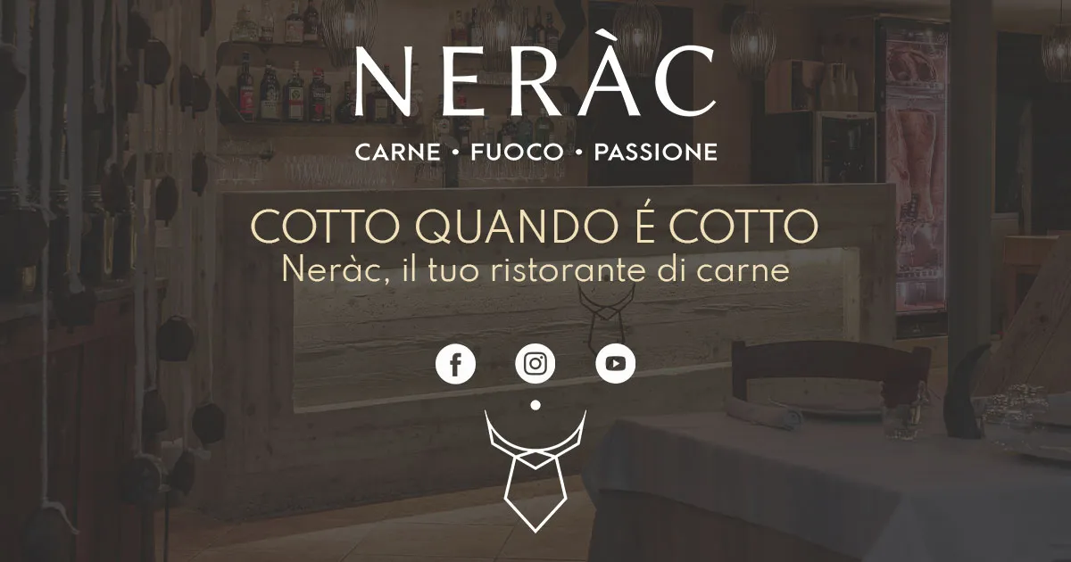 Foto dal sito di Neràc Ristorante